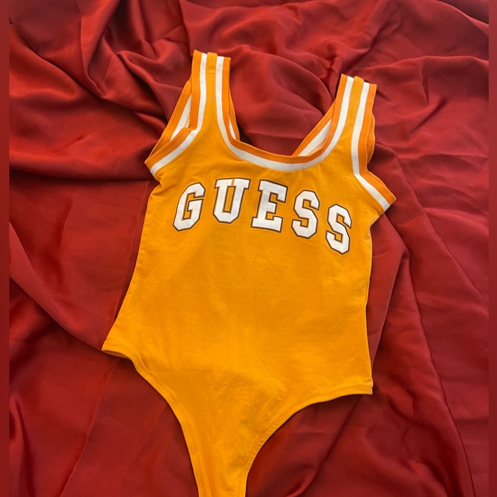 SOLD Guess Orange Summer Bodysuit